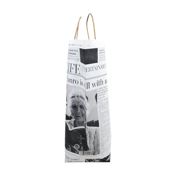 Greenii Large Handmade Newsprint Paper Bags Recyclable Paper Grocery Bags - Picture 3 of 6